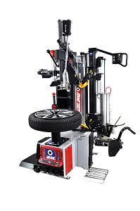 平行移动概念型高性能中心固定超级全自动有/无撬杠可调节的带双压胎系统的轮胎拆装机S 122