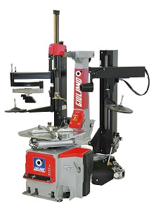 专业赛车级超级全自动后仰式轮胎拆装机，集成了两个辅助臂的 S 228 PRO DUO